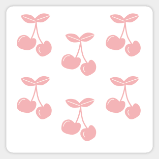 Pink cherry pattern Sticker